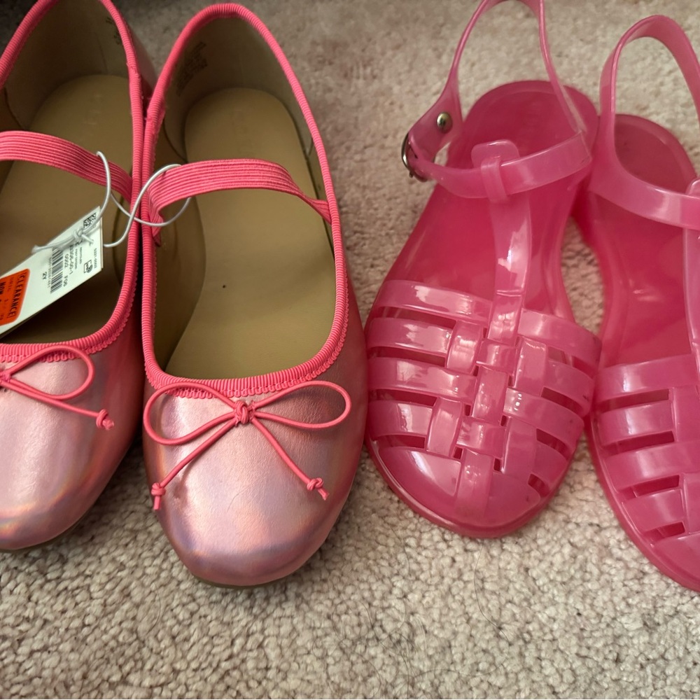 Old Navy Pink Kids Dress Shoes Set